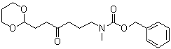 [6-(1,3-二恶烷-2-基)-4-氧代己基]甲基氨基甲酸苄酯分子结构 (CAS 868618-72-8)