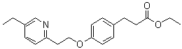 4-[2-(5-Ethyl-2-pyridinyl)ethoxy]benzenepropanoic acid ethyl ester molecular structure (CAS 868754-42-1)