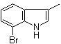 structure of CAS# 86915-22-2, 7-Bromo-3-methylindole