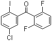 (5-Chloro-2-iodophenyl)(2,6-difluorophenyl)methanone molecular structure (CAS 869365-97-9)