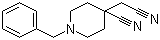 structure of CAS# 86945-27-9, 1-Benzyl-4-cyanomethylpiperidine-4-carbonitrile