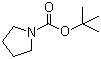 结构式 CAS# 86953-79-9, 1-Boc-四氢吡咯; 1-Boc-吡咯烷; 1-吡咯烷甲酸叔丁酯