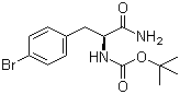 Boc-L-4-Bromophenylalanine amide molecular structure (CAS 869569-99-3)