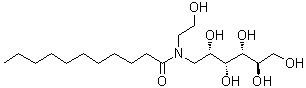 1-Deoxy-1-[(2-hydroxyethyl)(1-oxoundecyl)amino]-D-glucitol molecular structure (CAS 869654-10-4)