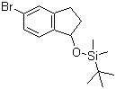 [(5-溴-2,3-二氢-1H-茚-1-基)氧基](1,1-二甲基乙基)二甲基硅烷分子结构 (CAS 869725-76-8)