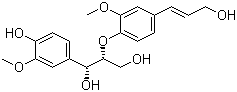 结构式 CAS# 869799-76-8, (1R,2R)-1-(4-羟基-3-甲氧基苯基)-2-[4-[(1E)-3-羟基-1-丙烯-1-基]-2-甲氧基苯氧基]-1,3-丙二醇
