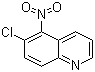 结构式 CAS# 86984-32-9, 6-氯-5-硝基喹啉