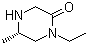 (5S)-1-Ethyl-5-methylpiperazin-2-one molecular structure (CAS 869901-78-0)
