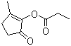 structure of CAS# 87-55-8, 2-Methyl-5-oxocyclopent-1-enyl propionate