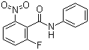 结构式 CAS# 870281-83-7, 2-氟-6-硝基-N-苯基苯甲酰胺
