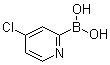 (4-Chloro-2-pyridinyl)boronic acid molecular structure (CAS 870459-91-9)