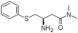 (R)-3-Amino-N,N-dimethyl-4-(phenylthio)butanamide molecular structure (CAS 870812-31-0)