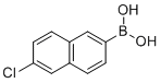 结构式 CAS# 870822-86-9, (6-氯-2-萘基)硼酸