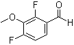 structure of CAS# 870837-66-4, 2,4-Difluoro-3-methoxybenzaldehyde