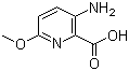 3-Amino-6-methoxypyridine-2-carboxylic acid molecular structure (CAS 870971-19-0)