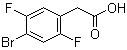 4-Bromo-2,5-difluorobenzeneacetic acid molecular structure (CAS 871035-64-2)