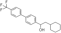 2-Cyclohexyl-1-(4'-trifluoromethylbiphenyl-4-yl)ethanol molecular structure (CAS 871250-38-3)