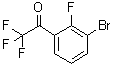 1-(3-Bromo-2-fluorophenyl)-2,2,2-trifluoroethanone molecular structure (CAS 871353-32-1)