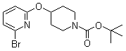 4-[(6-Bromopyridin-2-yl)oxy]piperidine-1-carboxylic acid tert-butyl ester molecular structure (CAS 871681-76-4)