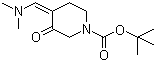 4-[(Dimethylamino)methylene]-3-oxo-1-piperidinecarboxylic acid tert-butyl ester molecular structure (CAS 871726-72-6)