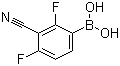 (3-Cyano-2,4-difluorophenyl)boronic acid molecular structure (CAS 871940-31-7)