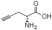 D-炔丙基甘氨酸分子结构 (CAS 87205-47-8)