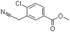 4-氯-3-(氰基甲基)苯甲酸甲酯分子结构 (CAS 872091-83-3)