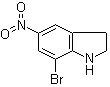 7-Bromo-5-nitro-1H-indoline molecular structure (CAS 87240-06-0)