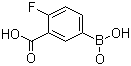 3-Carboxy-4-fluorophenylboronic acid molecular structure (CAS 872460-12-3)