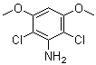 structure of CAS# 872509-56-3, 2,6-Dichloro-3,5-dimethoxybenzenamine;2,6-Dichloro-3,5-dimethoxyaniline