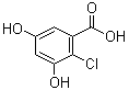 2-Chloro-3,5-dihydroxybenzoic acid molecular structure (CAS 87251-21-6)