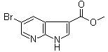 Methyl 5-bromo-1H-pyrrolo[2,3-b]pyridine-3-carboxylate molecular structure (CAS 872619-43-7)