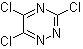 structure of CAS# 873-41-6, 3,5,6-Trichloro-1,2,4-triazine;Trichloro-1,2,4-triazine
