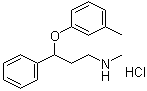 N-Methyl-gamma-(3-methylphenoxy)benzenepropanamine hydrochloride molecular structure (CAS 873310-28-2)