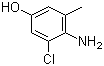 4-Amino-3-chloro-5-methylphenol molecular structure (CAS 873417-25-5)