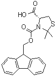 (4R)-2,2-Dimethyl-3,4-thiazolidinedicarboxylic acid 3-(9H-fluoren-9-ylmethyl) ester molecular structure (CAS 873842-06-9)