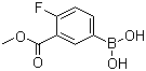 4-Fluoro-3-(methoxycarbonyl)phenylboronic acid molecular structure (CAS 874219-35-9)