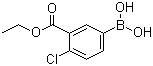 结构式 CAS# 874219-46-2, 4-氯-3-(乙氧羰基)苯硼酸