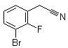 structure of CAS# 874285-03-7, 3-Bromo-2-fluorobenzeneacetonitrile;(3-Bromo-2-fluorophenyl)acetonitrile