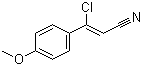 (2Z)-3-Chloro-3-(4-methoxyphenyl)-2-propenenitrile molecular structure (CAS 874479-16-0)
