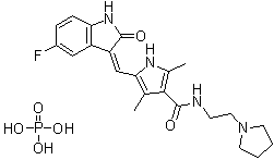 Toceranib phosphate molecular structure (CAS 874819-74-6)