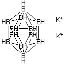 Potassium dodecahydroclosododecaborate molecular structure (CAS 874881-81-9)
