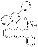 structure of CAS# 874948-59-1, (11bS)-4-Hydroxy-2,6-diphenyl-dinaphtho[2,1-d:1',2'-f][1,3,2]dioxaphosphepin 4-oxide