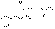 [3-Formyl-4-(2-iodobenzyloxy)phenyl]acetic acid methyl ester molecular structure (CAS 875050-49-0)