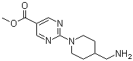 2-[4-(Aminomethyl)-1-piperidinyl]-5-pyrimidinecarboxylic acid methyl ester molecular structure (CAS 875318-56-2)