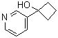 1-(3-Pyridinyl)cyclobutanol molecular structure (CAS 87549-96-0)