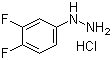 3,4-Difluorophenylhydrazine hydrochloride molecular structure (CAS 875664-54-3)