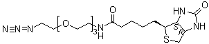 (3aS,4S,6aR)-N-[2-[2-[2-(2-Azidoethoxy)ethoxy]ethoxy]ethyl]hexahydro-2-oxo-1H-thieno[3,4-d]imidazole-4-pentanamide molecular structure (CAS 875770-34-6)