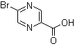 5-Bromo-2-pyrazinecarboxylic acid molecular structure (CAS 876161-05-6)