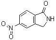 structure of CAS# 876343-38-3, 5-Nitro-2,3-dihydro-1H-isoindol-1-one;5-Nitro-2,3-dihydroisoindol-1-one; 5-Nitroisoindolin-1-one